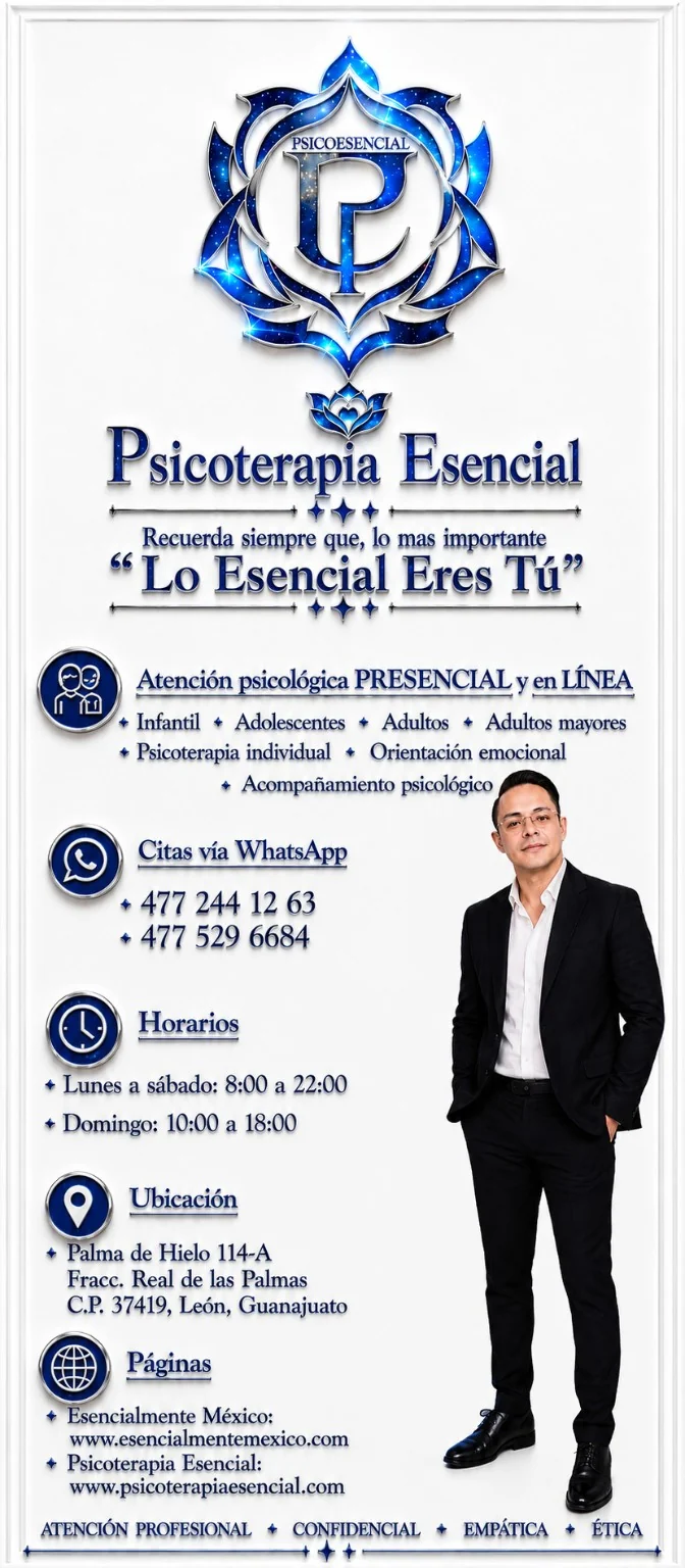 Presentación institucional de Psicoterapia Esencial con el Lic. Juan Miguel Aranda Patlán